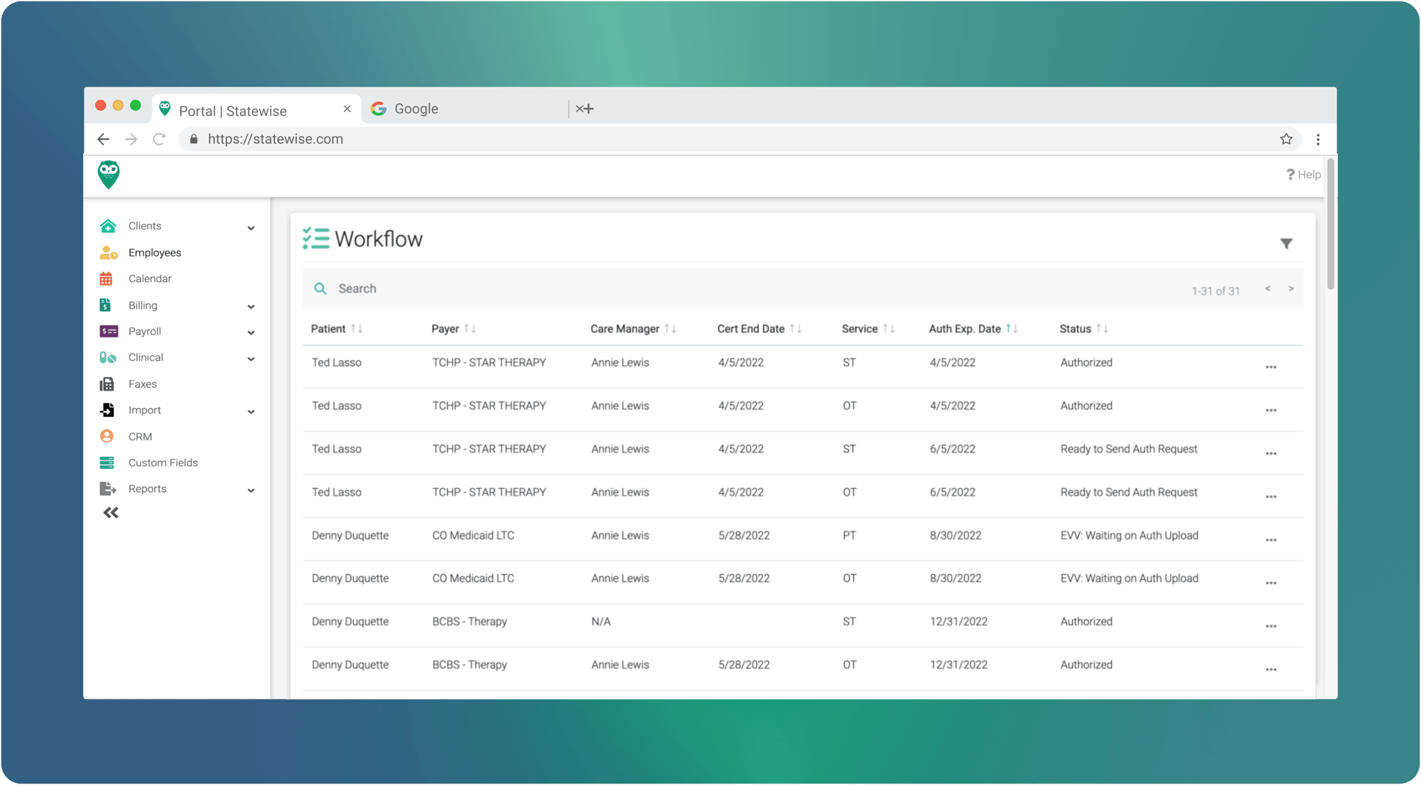 Statewise Intuitive Workflows