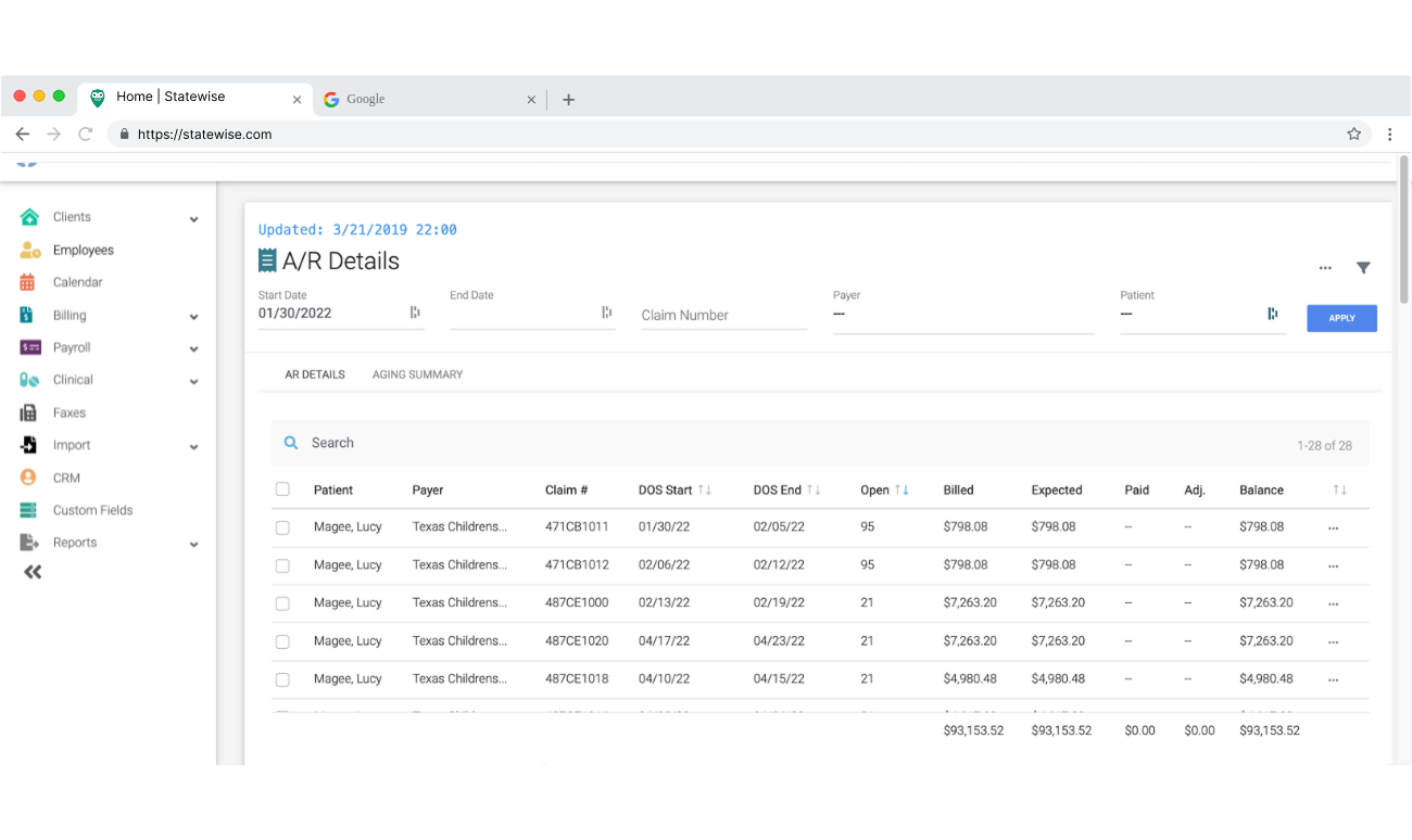 Statewise Billing