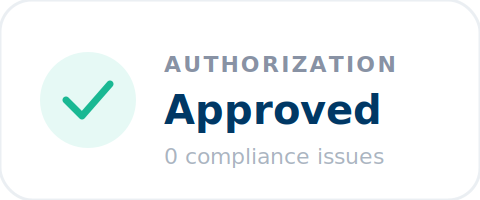 Authorization approved